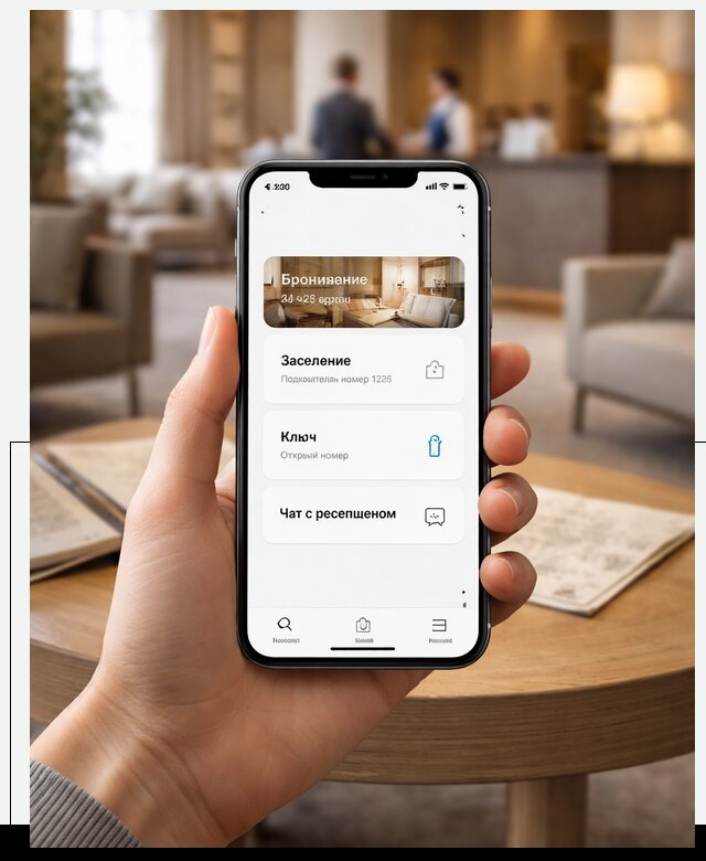 Мобильное приложение для гостей отеля в Сочи, управление сервисом